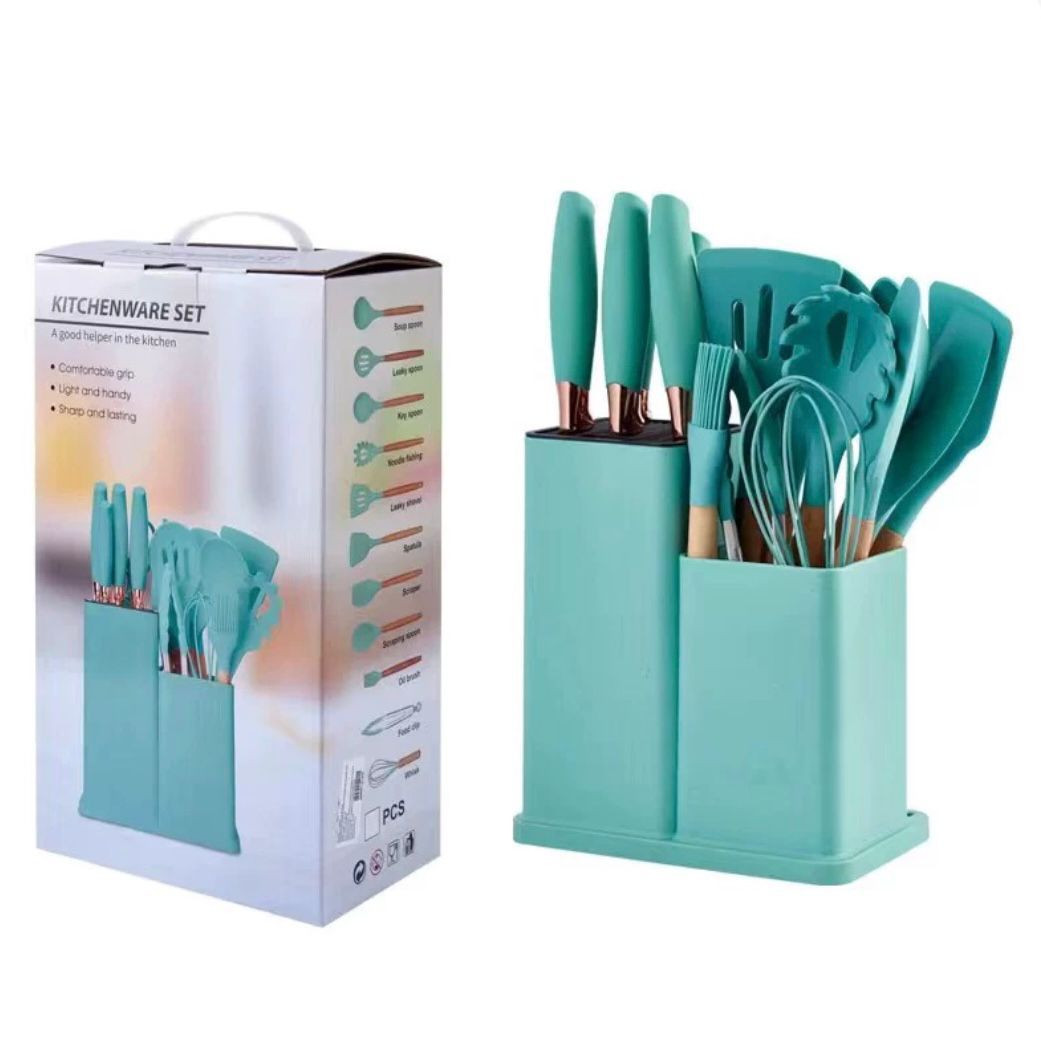 Conjunto de utensílios de silicone